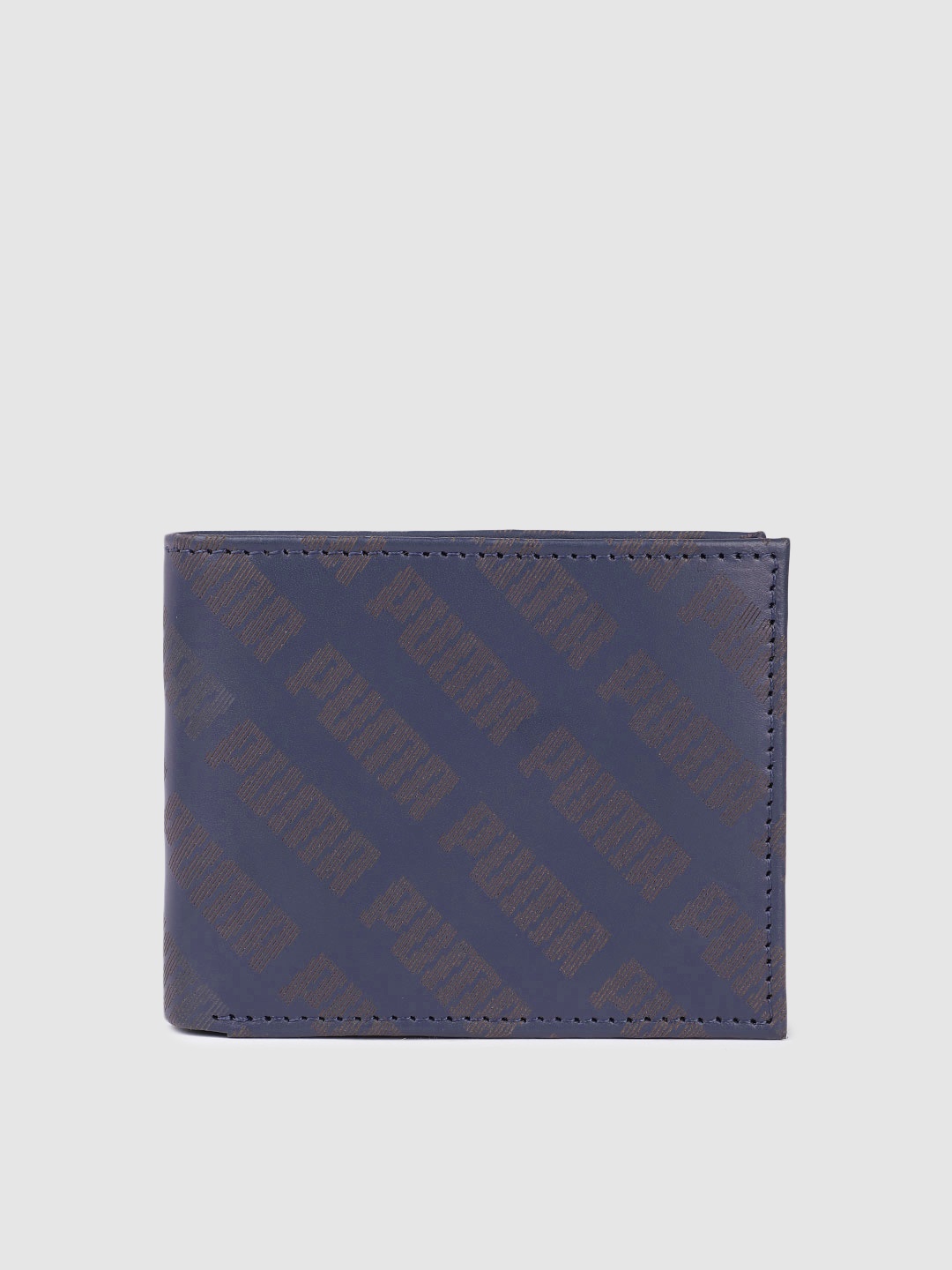 

Puma Unisex Printed Two Fold Wallet, Blue