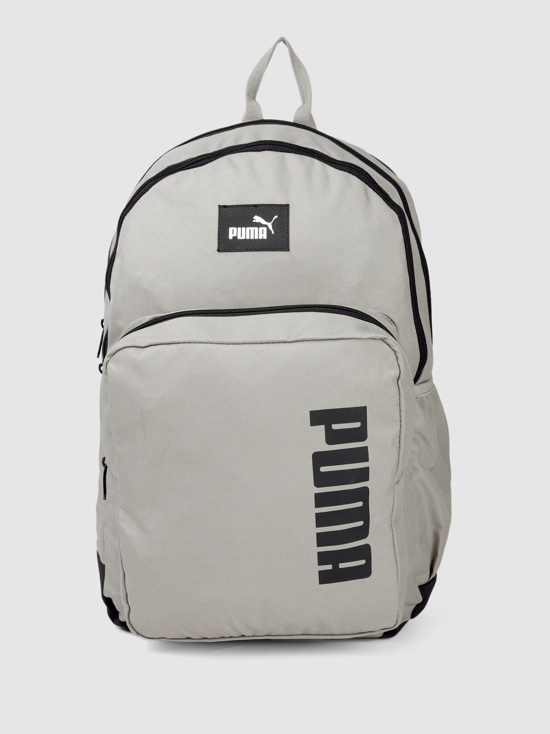 Puma Unisex Brand Logo Printed Backpack, Grey