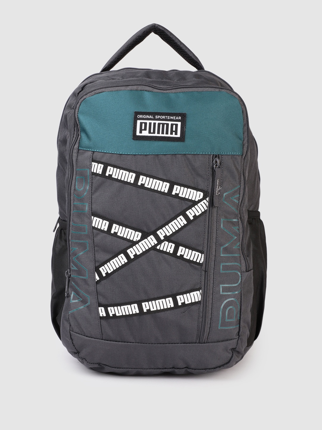 

Puma Unisex Brand Logo Printed Backpack, Grey