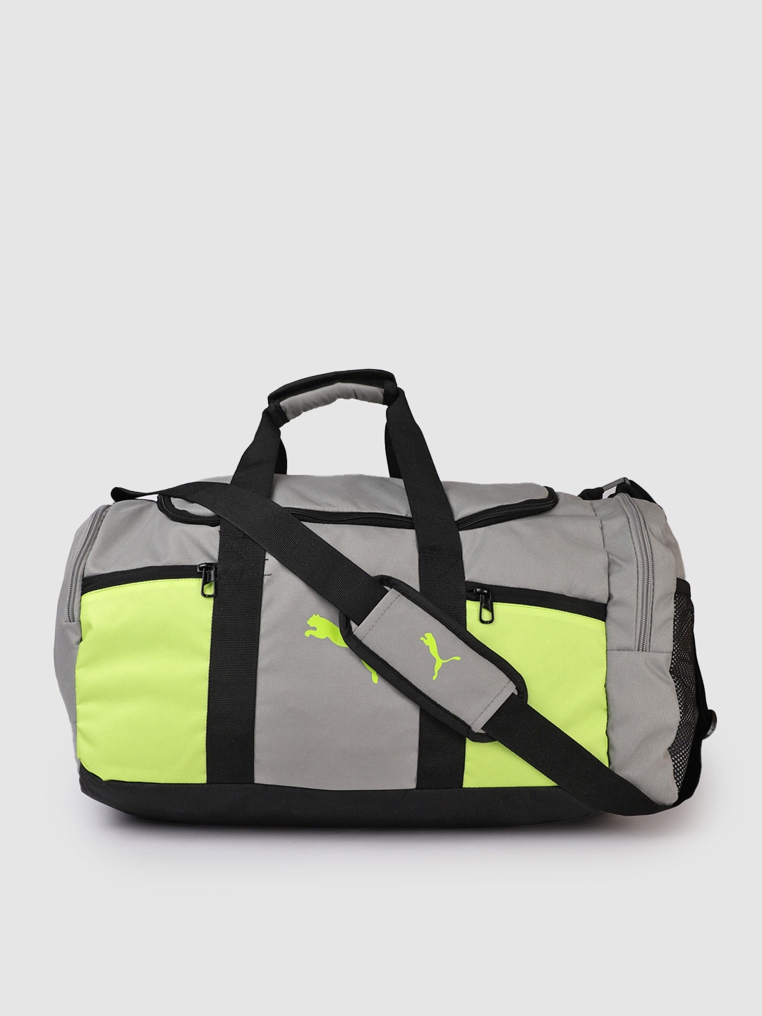 

Puma Unisex Colourblocked Core Duffle Bag, Grey