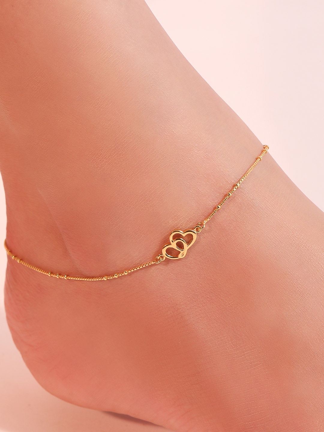 

Zavya 925 Pure Sterling Silver Gold-Plated Anklet