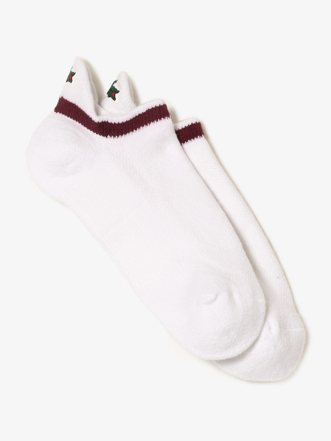 

Lacoste Men Sport Breathable Ankle-length Socks, White