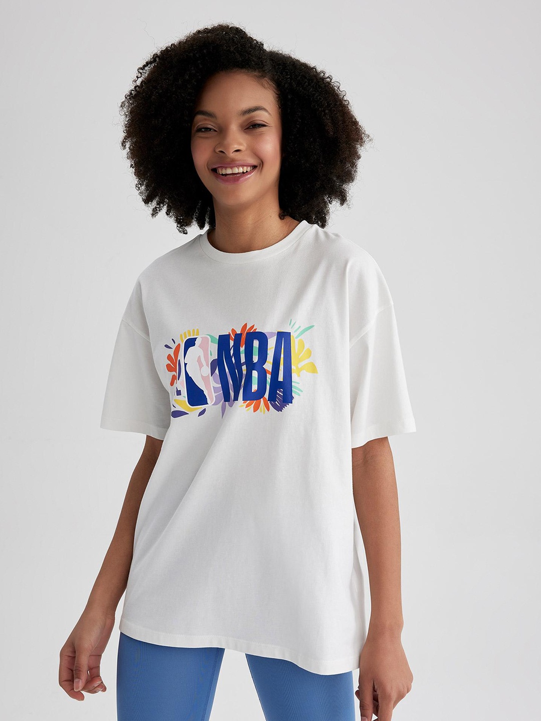 

DeFacto Typography Printed T-shirt, White