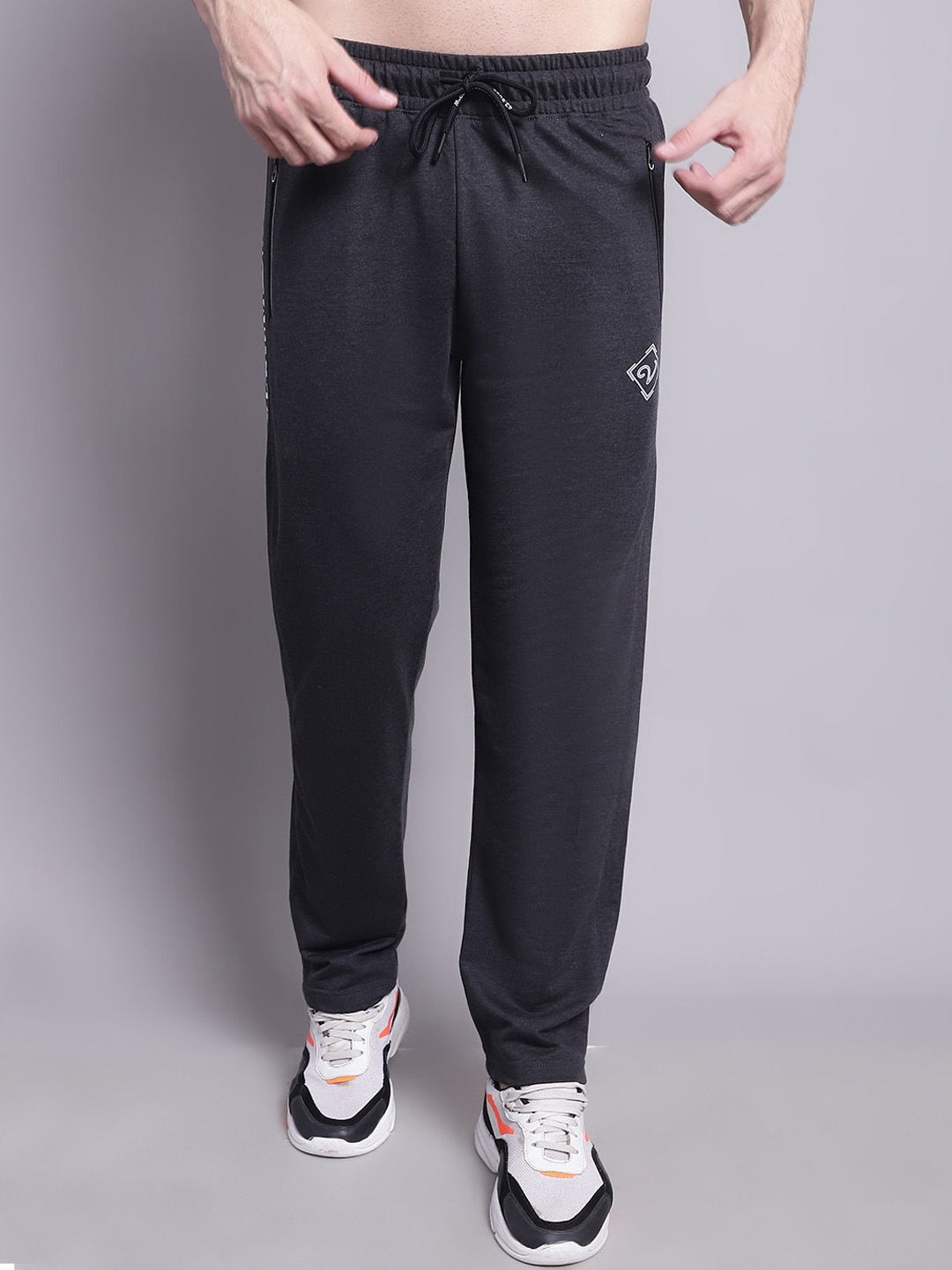 

VENITIAN Men Cotton Track Pants, Charcoal