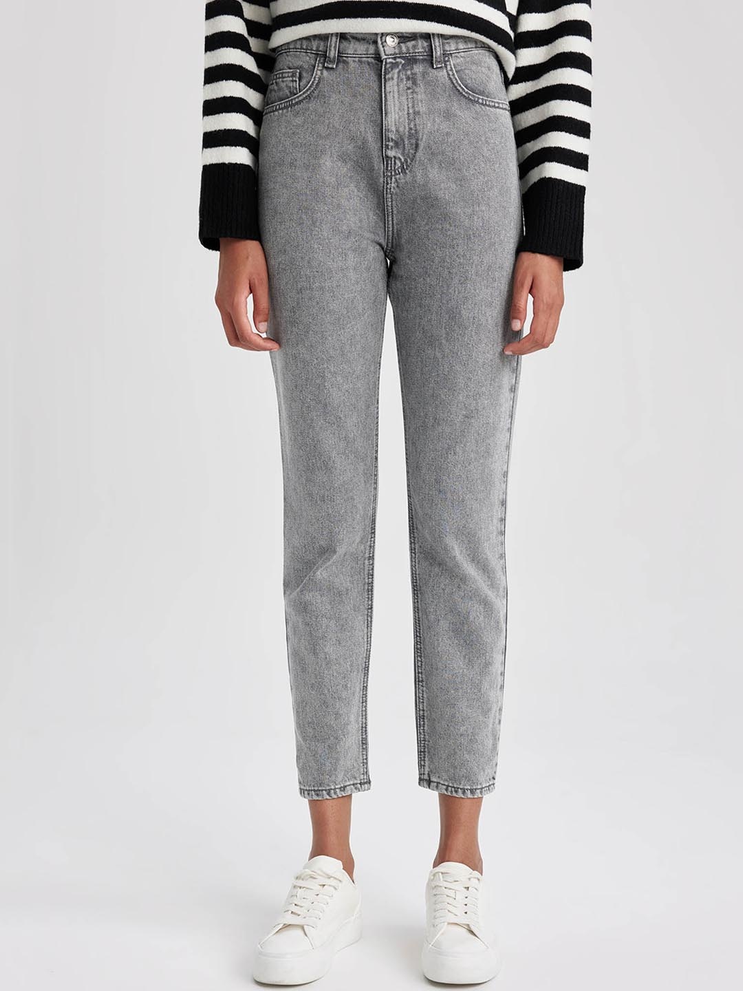 

DeFacto Women Cotton Joggers Trousers, Grey