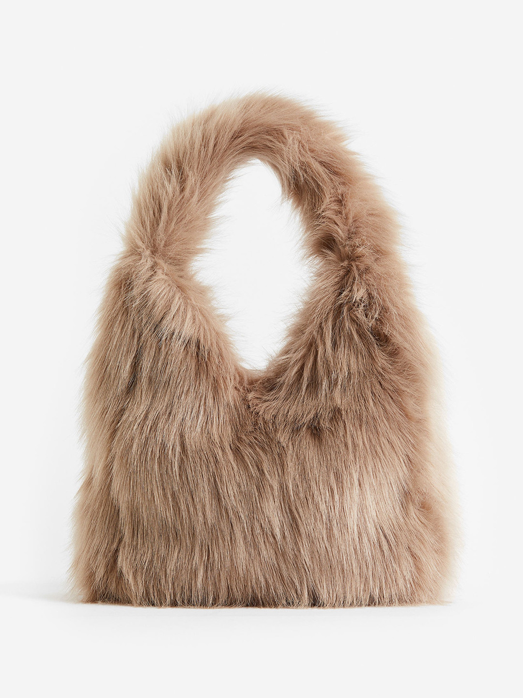 

H&M Fluffy Shoulder Bag, Beige