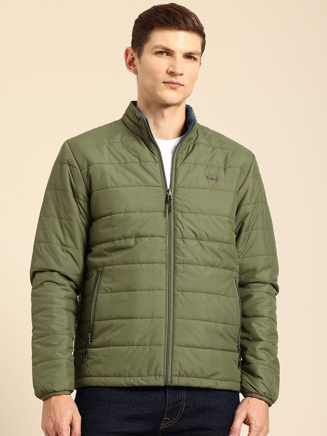 

Being Human Reversible Padded Jacket, Olive