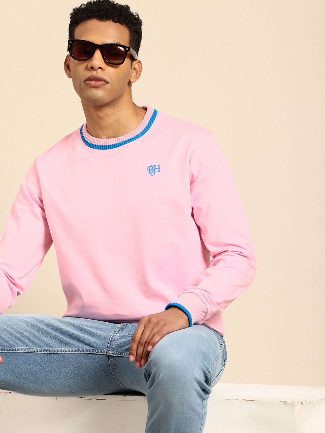

Being Human Pure Cotton Sweatshirt, Pink