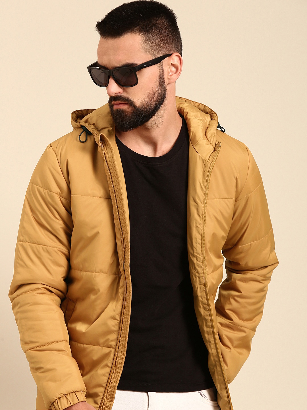 

Being Human Hooded Padded Jacket, Brown
