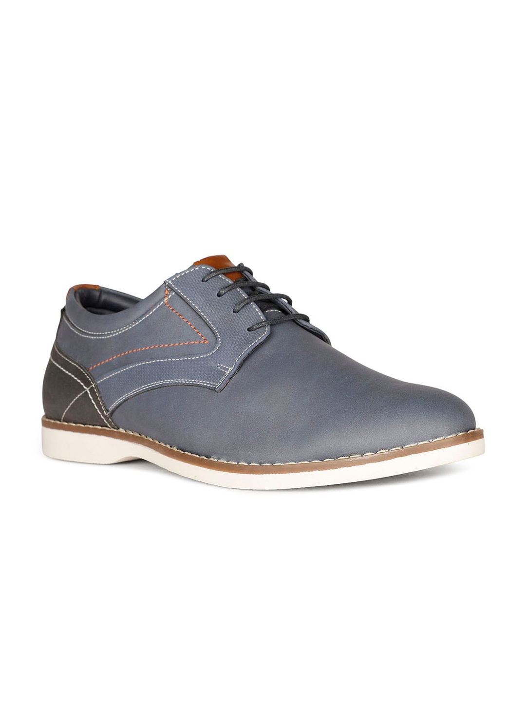 

Bata Men Contrast Sole Lace-Up Derbys, Blue