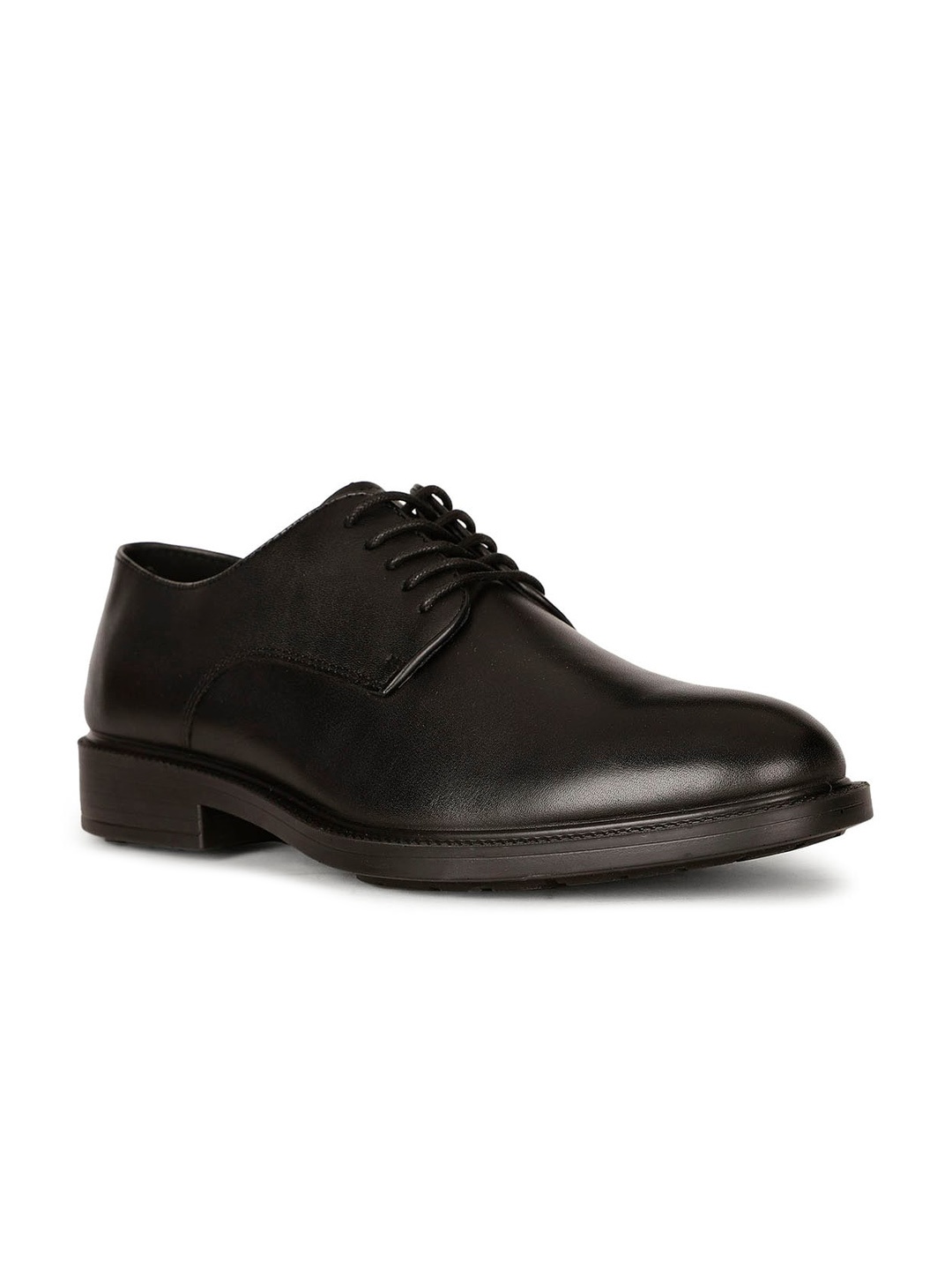 

Hush Puppies Men Textured Lace-Up Formal Derbys, Black