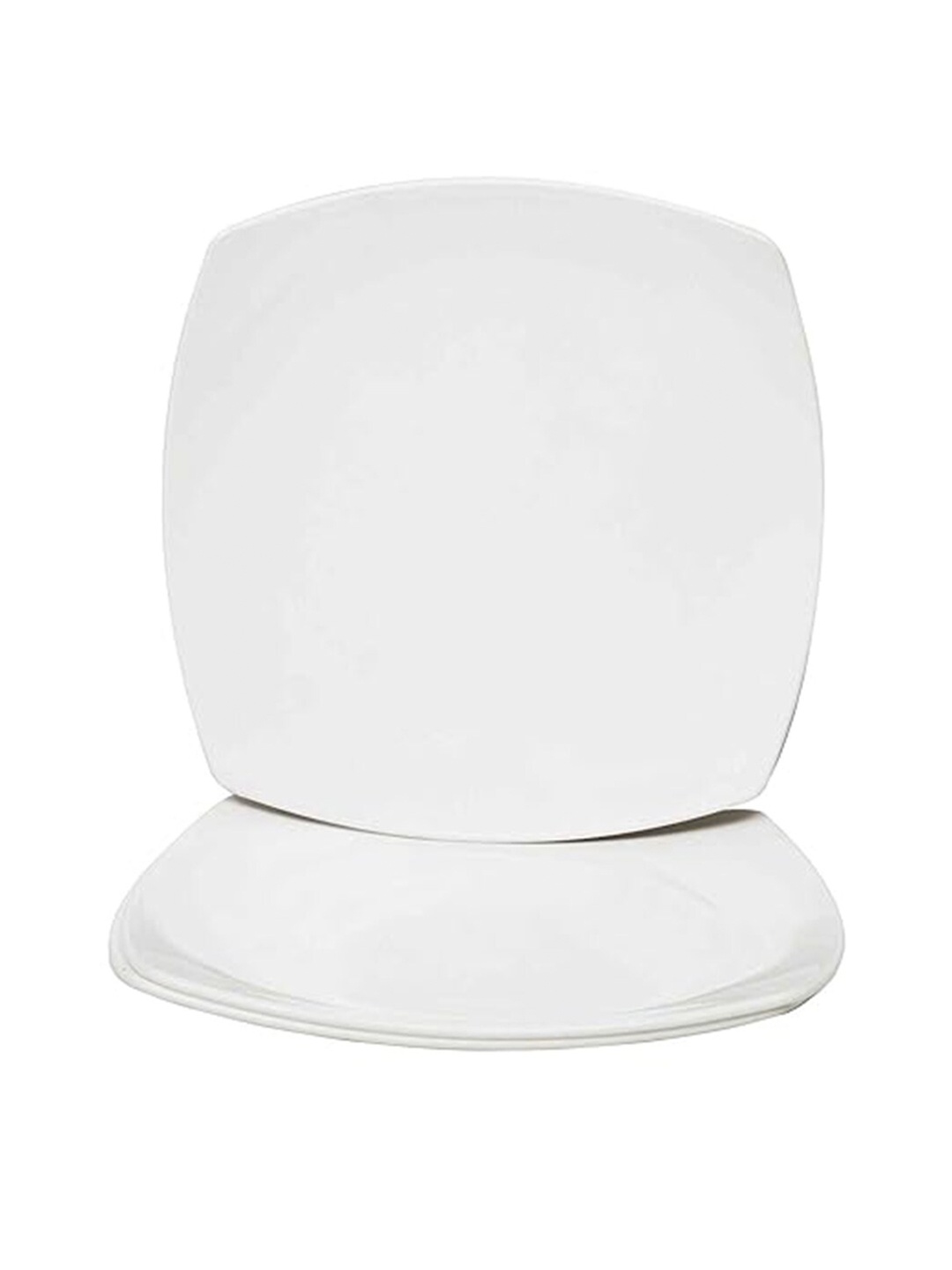 

Kuber Industries White 3 Pieces Glossy Serving Plates