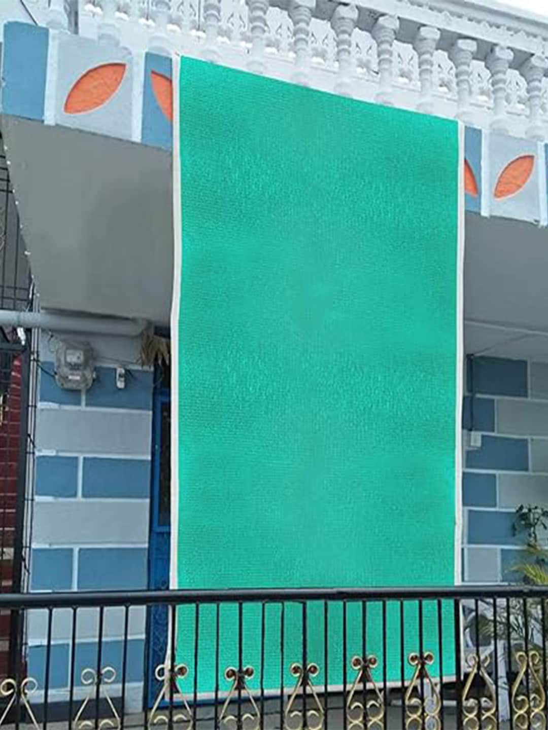 

Kuber Industries Dark Green Sun Shade Sail Square UV Blocking Durable Canopy Net