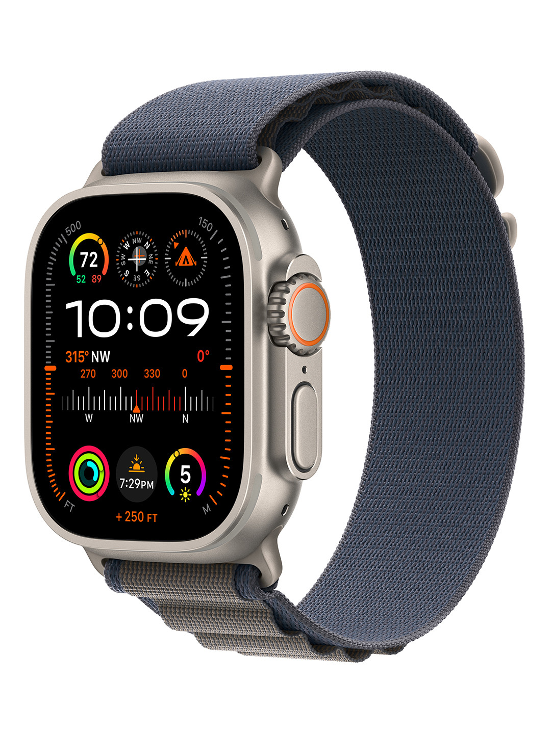 

Apple Watch Ultra 2 GPS + Cellular 49 mm Titanium Case with Alpine Loop, Blue