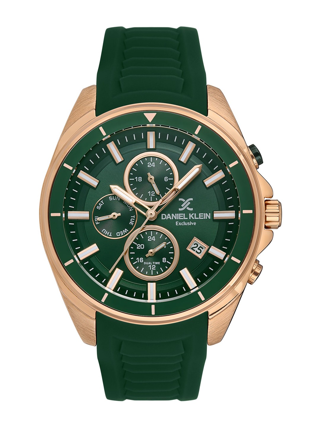 

Daniel Klein Men Dial & Straps Reset Time Analogue Watch DK.1.13551-3, Green