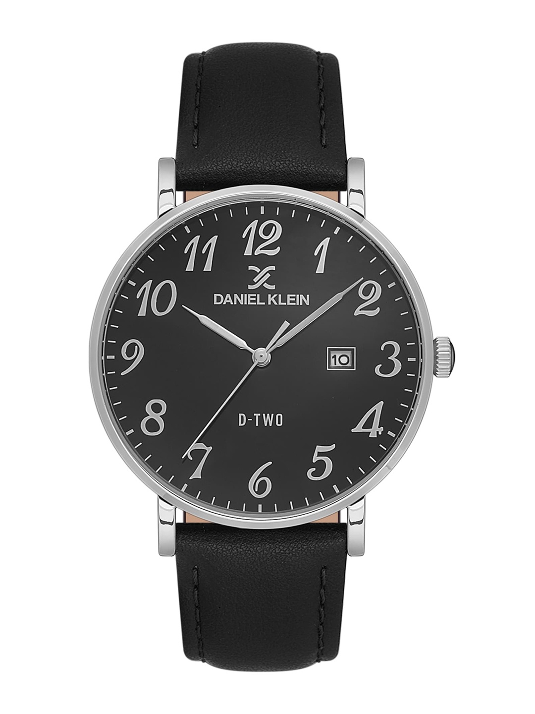 

Daniel Klein Arcadia Men Leather Straps Analogue Watch DK.1.13562-2, Black