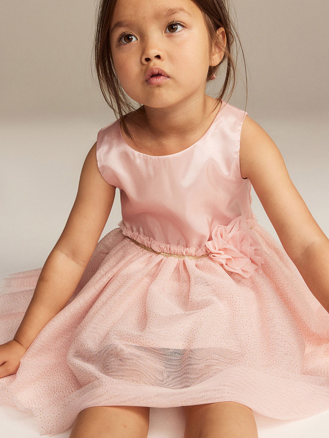 

H&M Girls Tulle-Skirt Dress, Pink