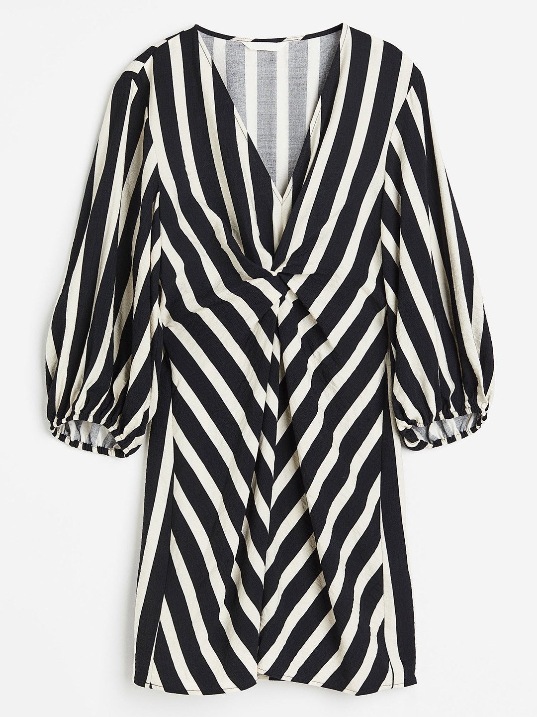 

H&M Twist-Detail Dress, Black