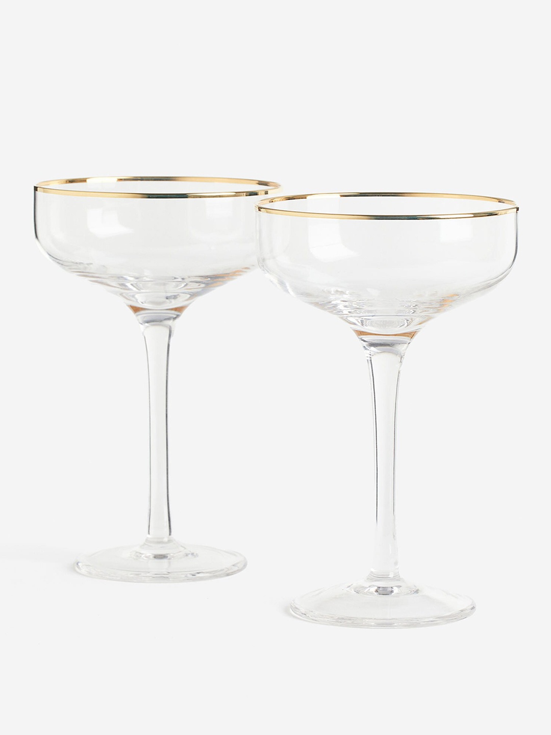 

H&M Transparent 2-Pack Champagne Coupes