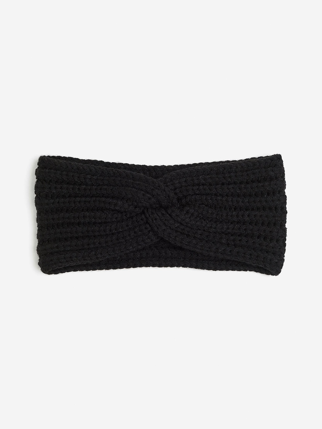 

H&M Rib-Knit Headband, Black