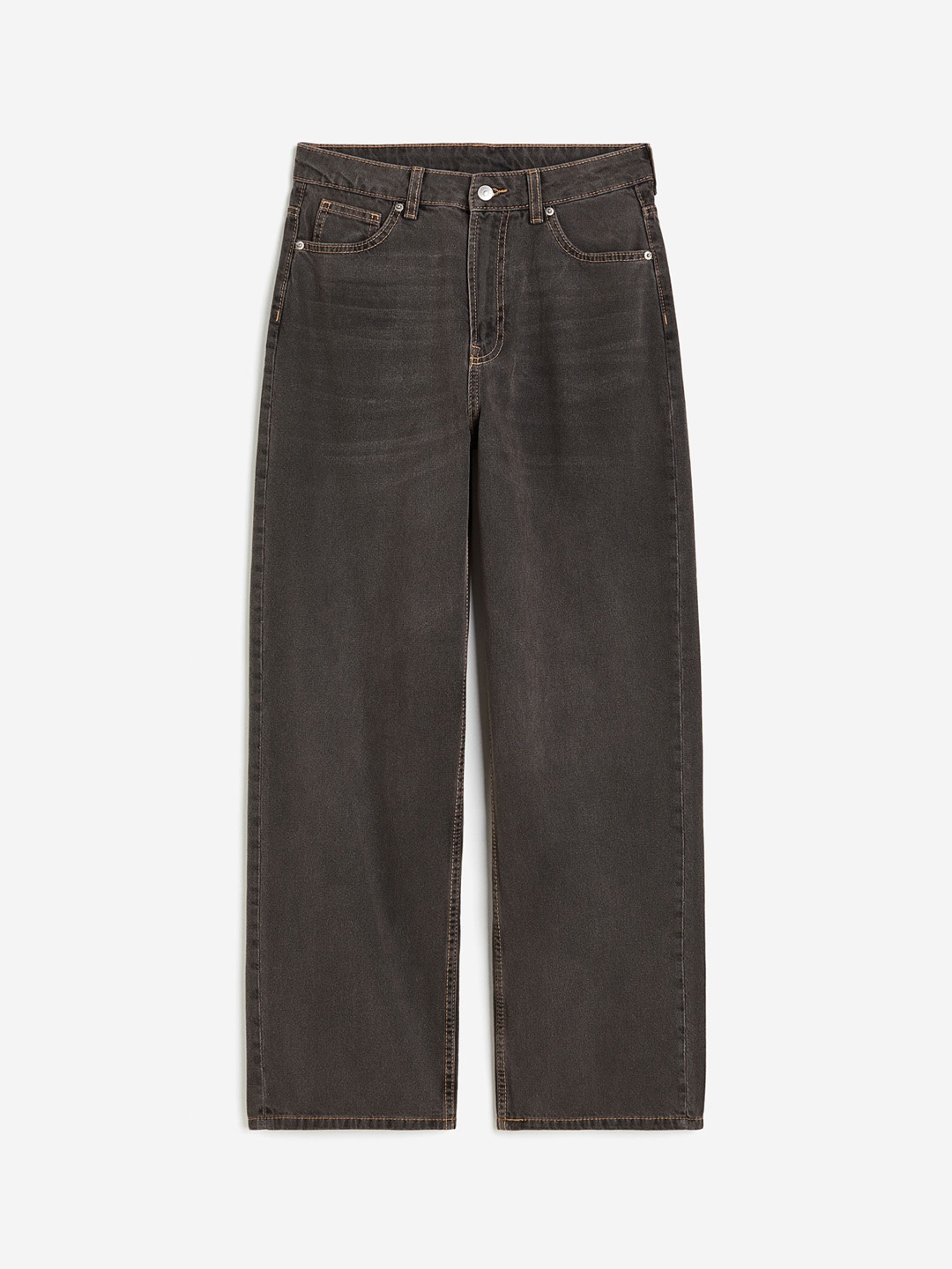 

H&M Women 90s Baggy High Jeans, Brown