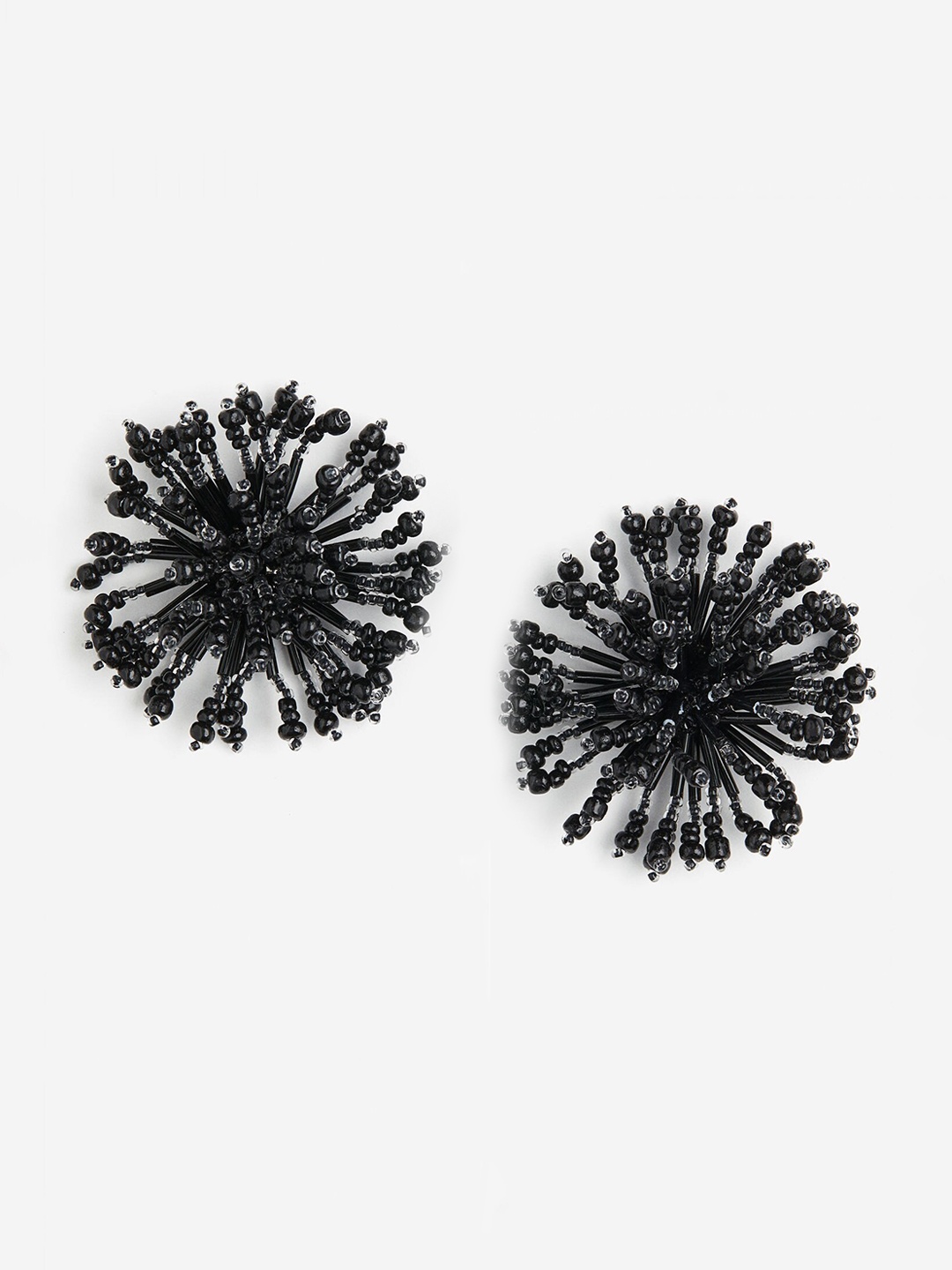 

H&M Glass-Bead Earrings, Black