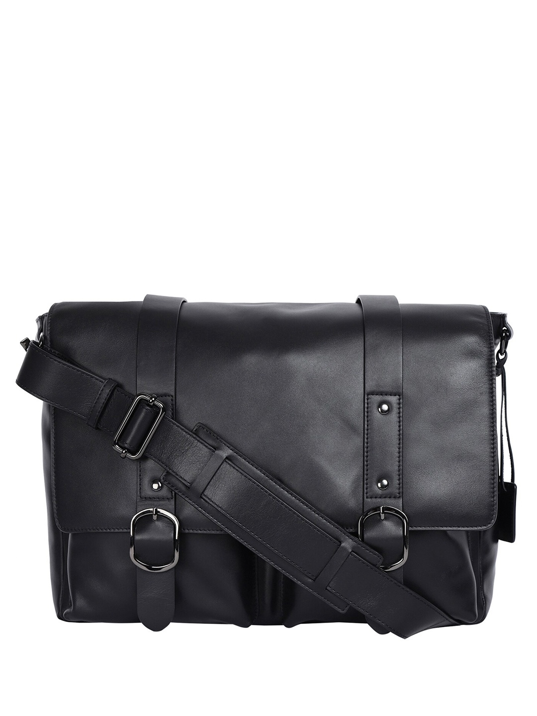 

BAGATT Solofra Men Leather Laptop Bag - Up to 13 inch Laptop, Black