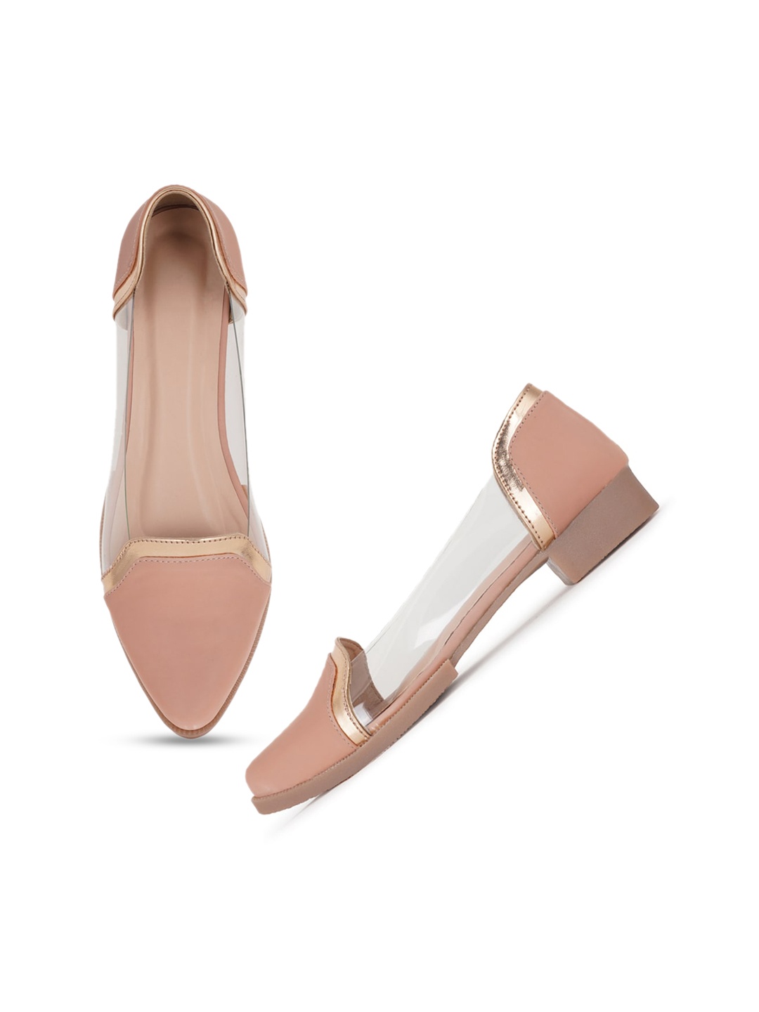 

SAPATOS Pointed Toe Ballerinas, Peach