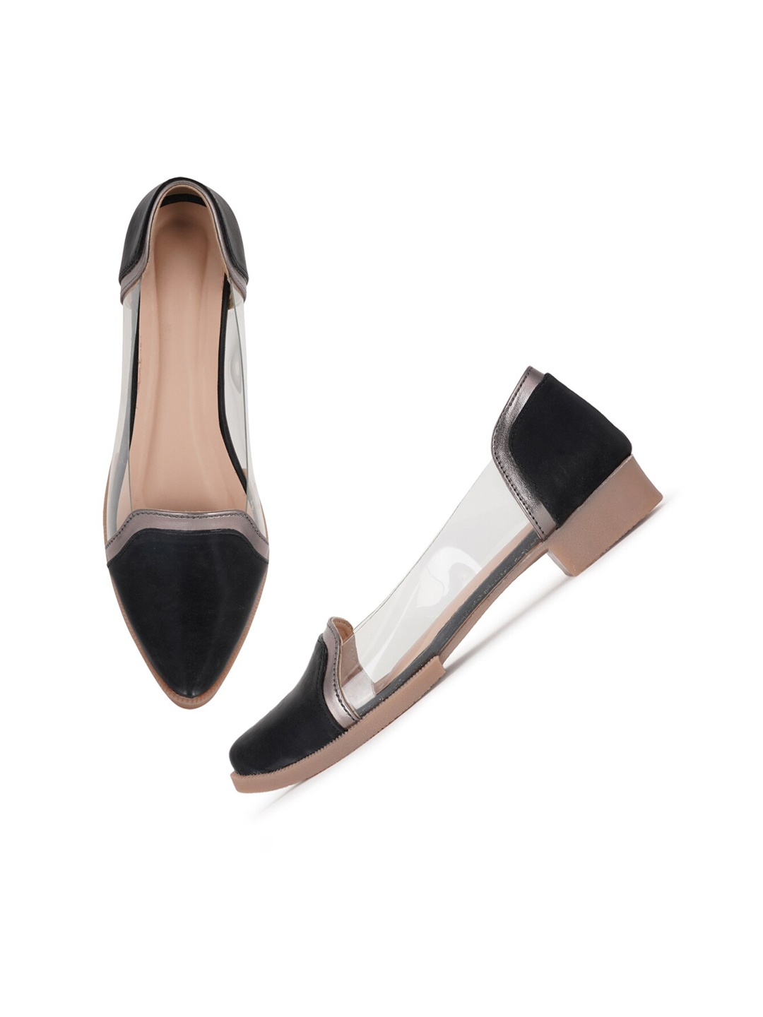 

SAPATOS Round Toe Block Pumps, Black