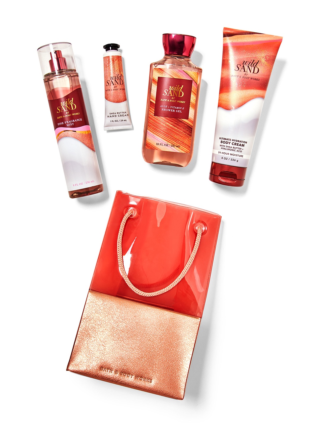 

Bath & Body Works Wild Sand Bath & Body Gift Bag Set, Orange