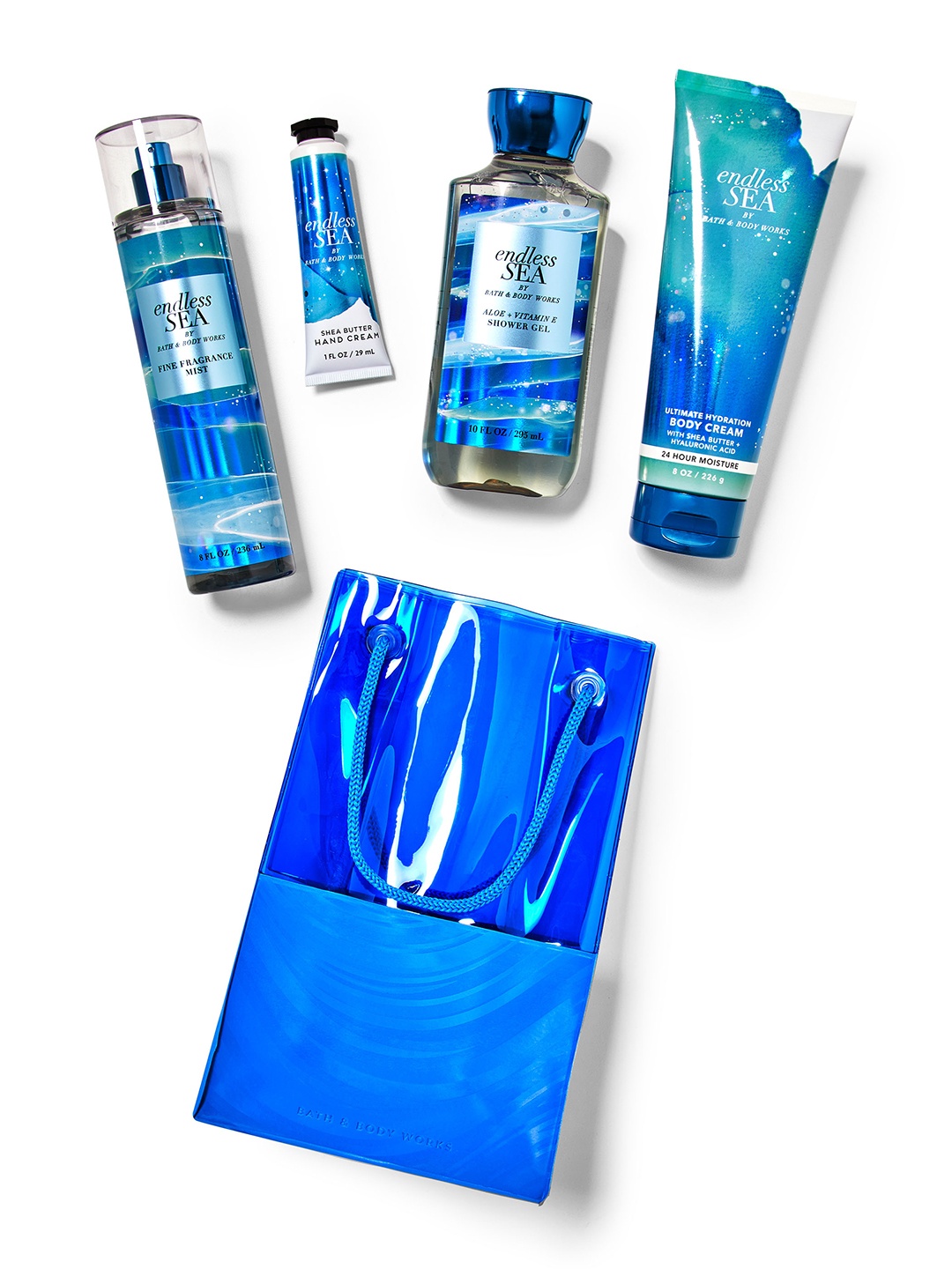 

Bath & Body Works Endless Sea Bath & Body Gift Set, Blue