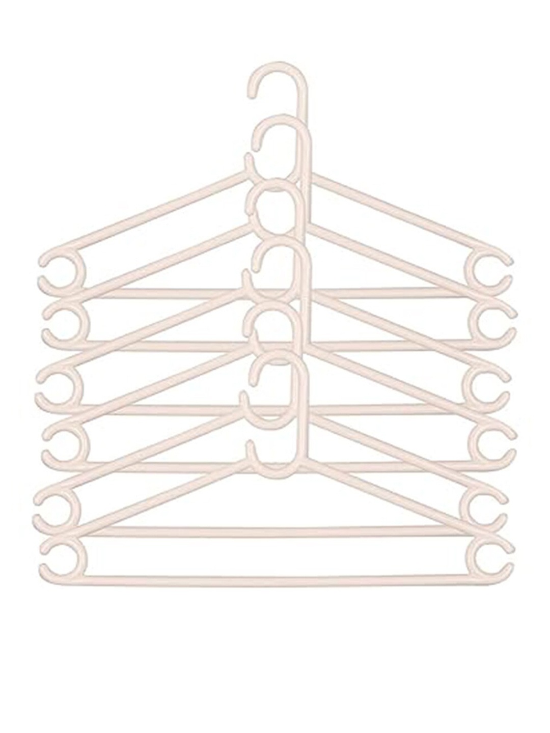 

Kuber Industries White 12 Pieces Cloth Hangers