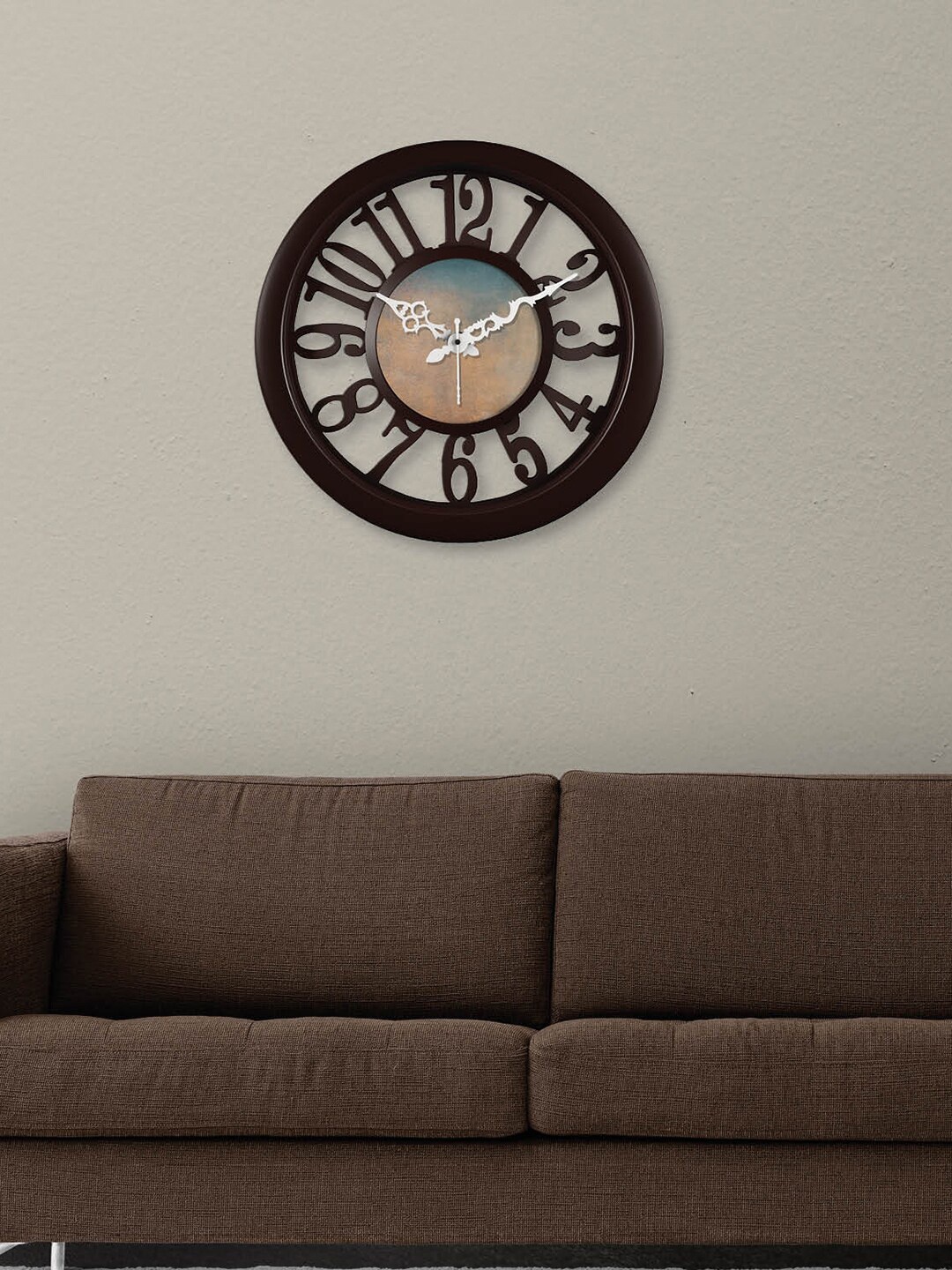 

RANDOM Black & Blue Printed Contemporary Analogue Wall Clock