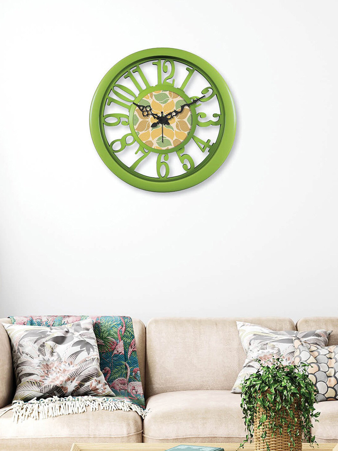 

RANDOM Green Contemporary Wall Clock