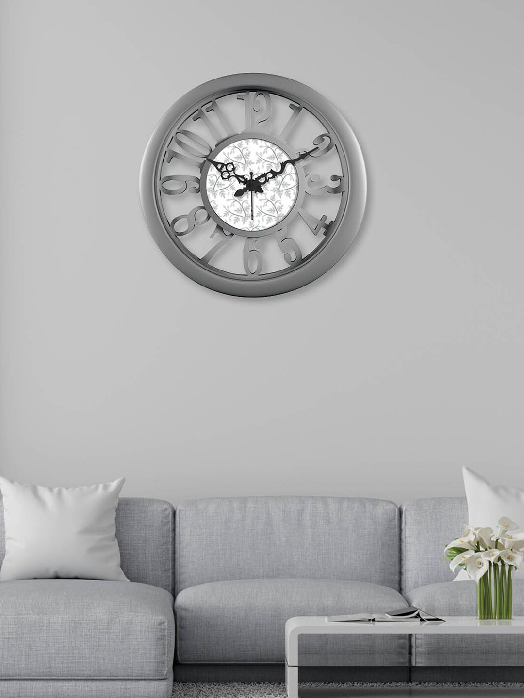 

RANDOM Grey & White Analogue Contemporary Wall Clock