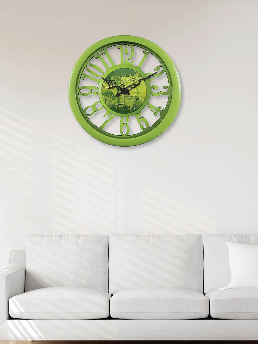 

RANDOM Olive Green Printed Analogue Contemporary Wall Clock