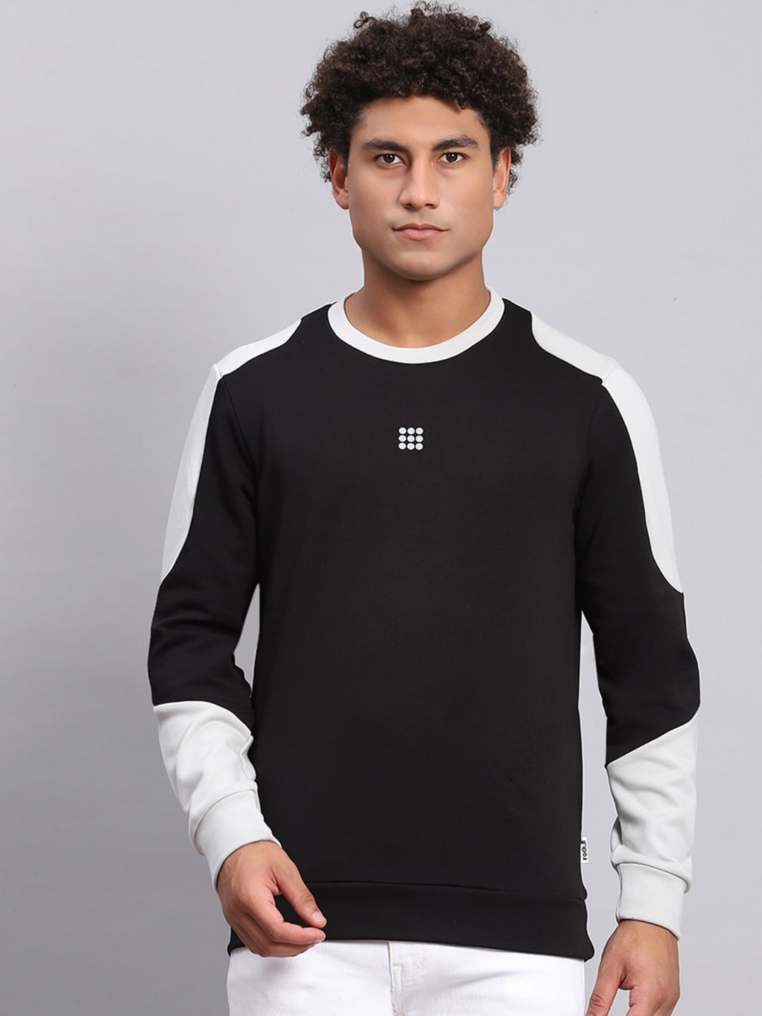 

rock.it Round Neck Cotton Sweatshirt, Black
