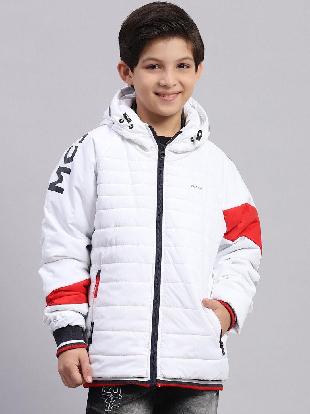 

Monte Carlo Boys Colourblocked Lightweight Padded Jacket, White