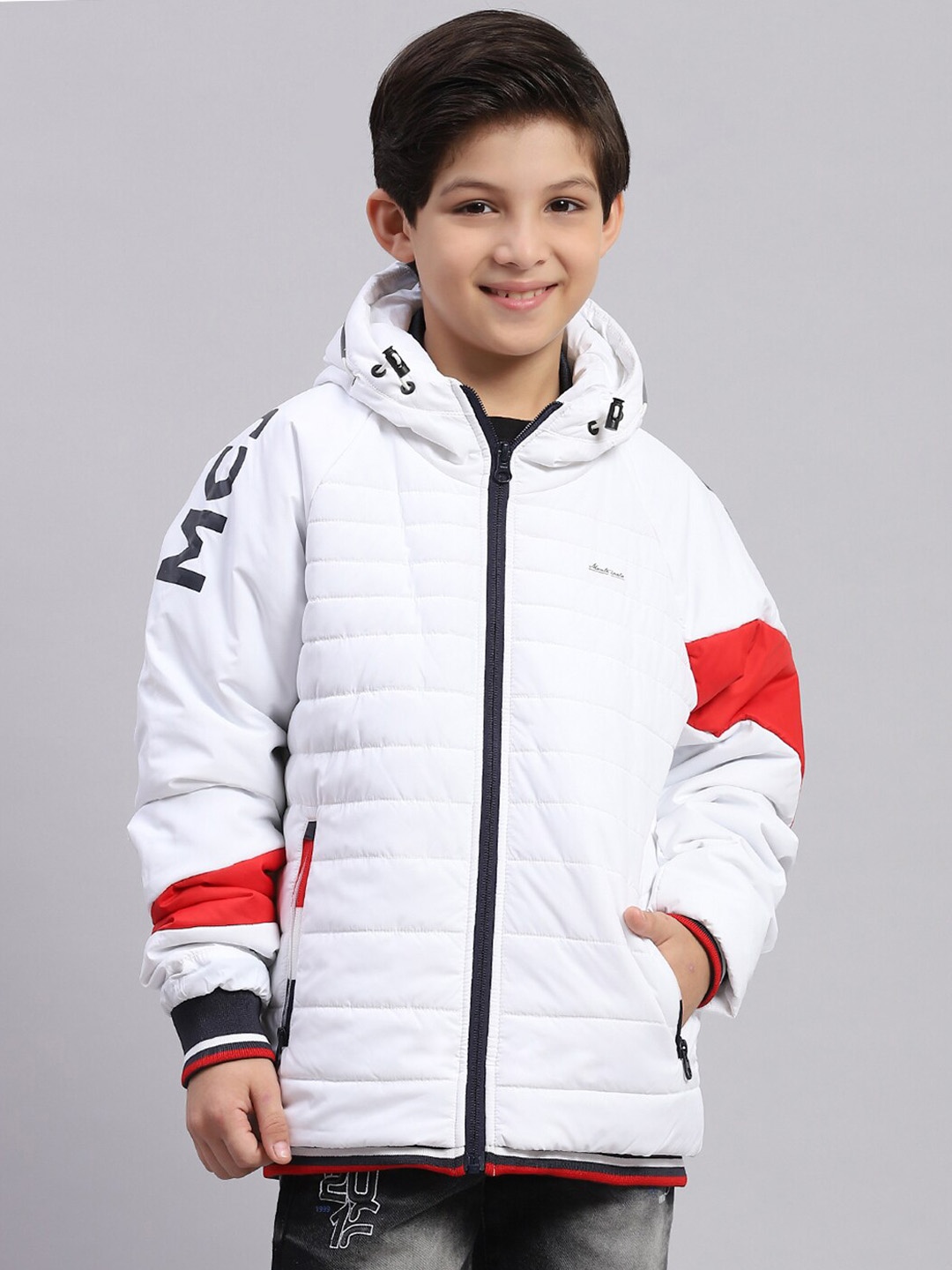 

Monte Carlo Boys Colourblocked Lightweight Padded Jacket, White