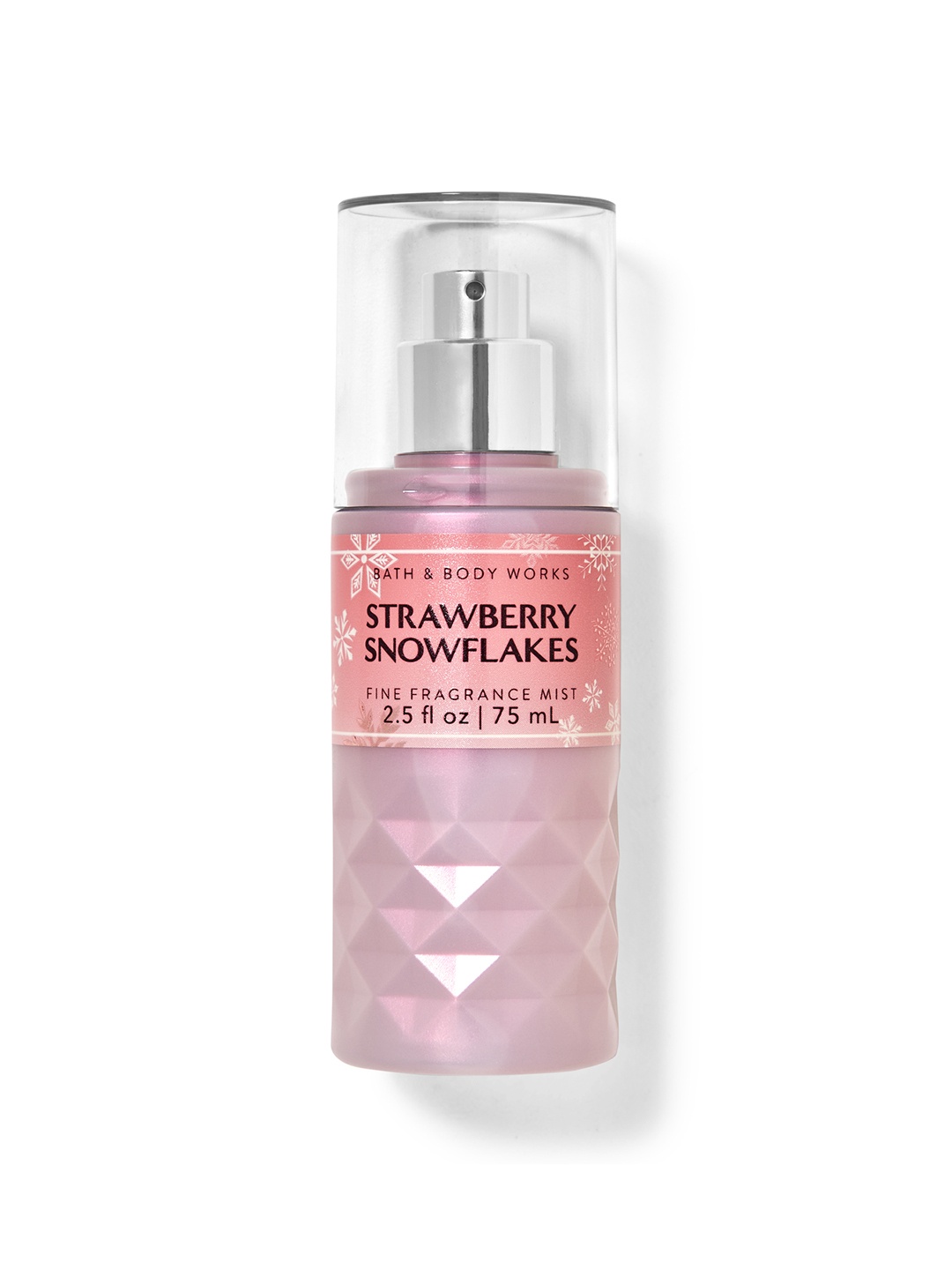 

Bath & Body Works Strawberry Snowflakes Travel Size Fine Fragrance Mist - 75ml, Pink