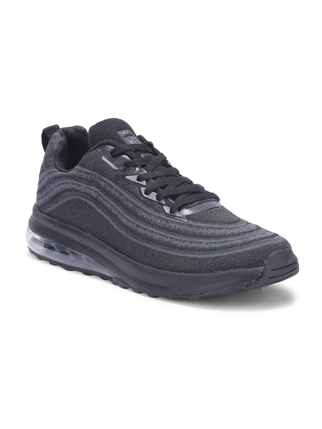 

COBB Men Textured Lace-Up Running Shoes, Grey