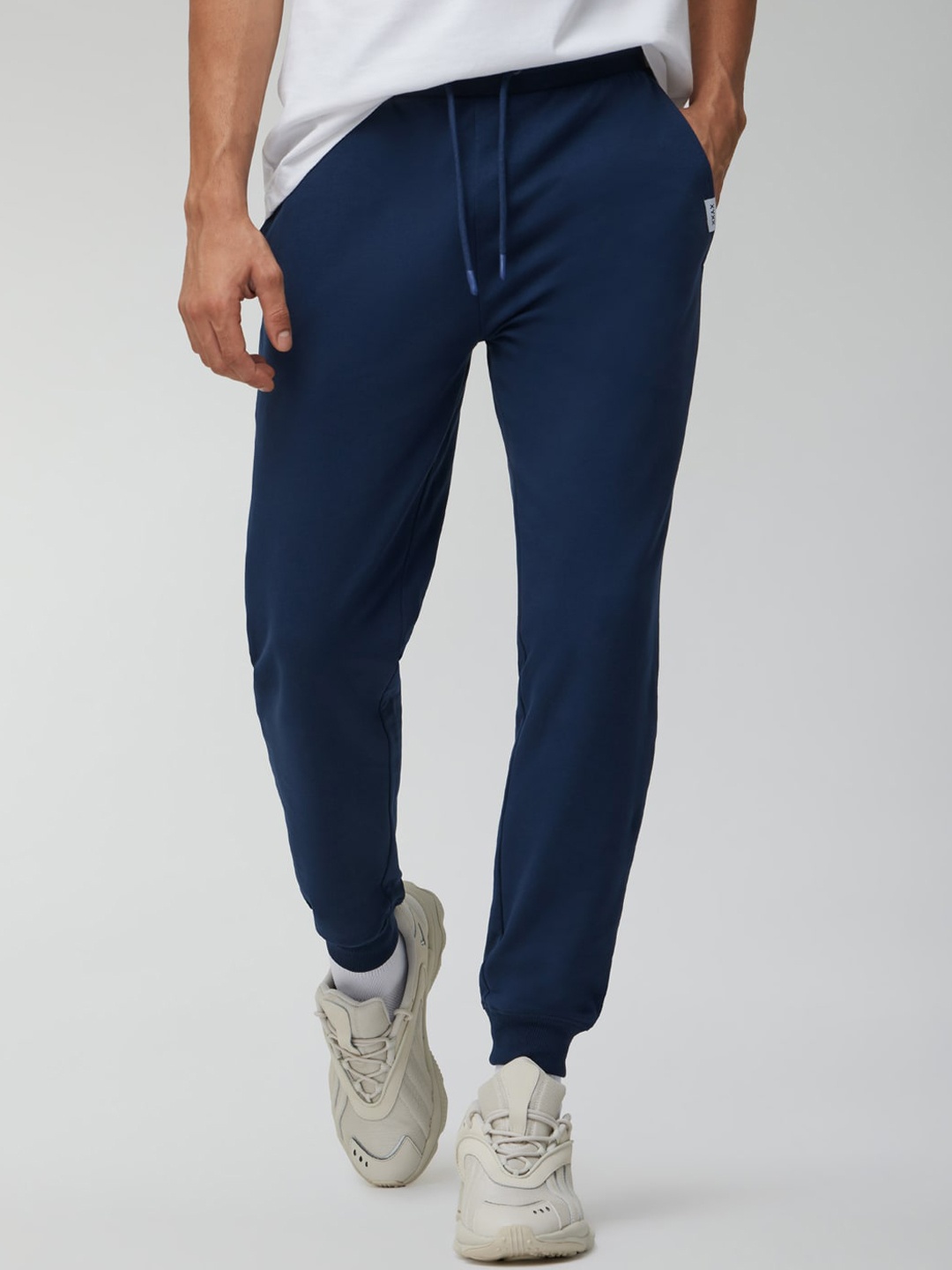 

XYXX Men Slim Fit Solid Midnight Blue Joggers