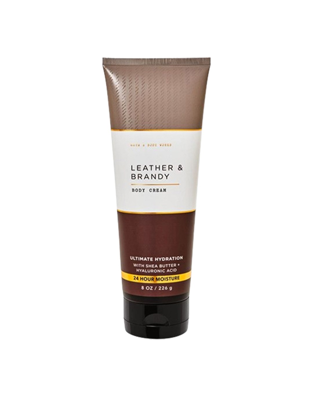 

Bath & Body Works Leather & Brandy Ultimate Hydration Body Cream with Shea Butter - 226g, Brown