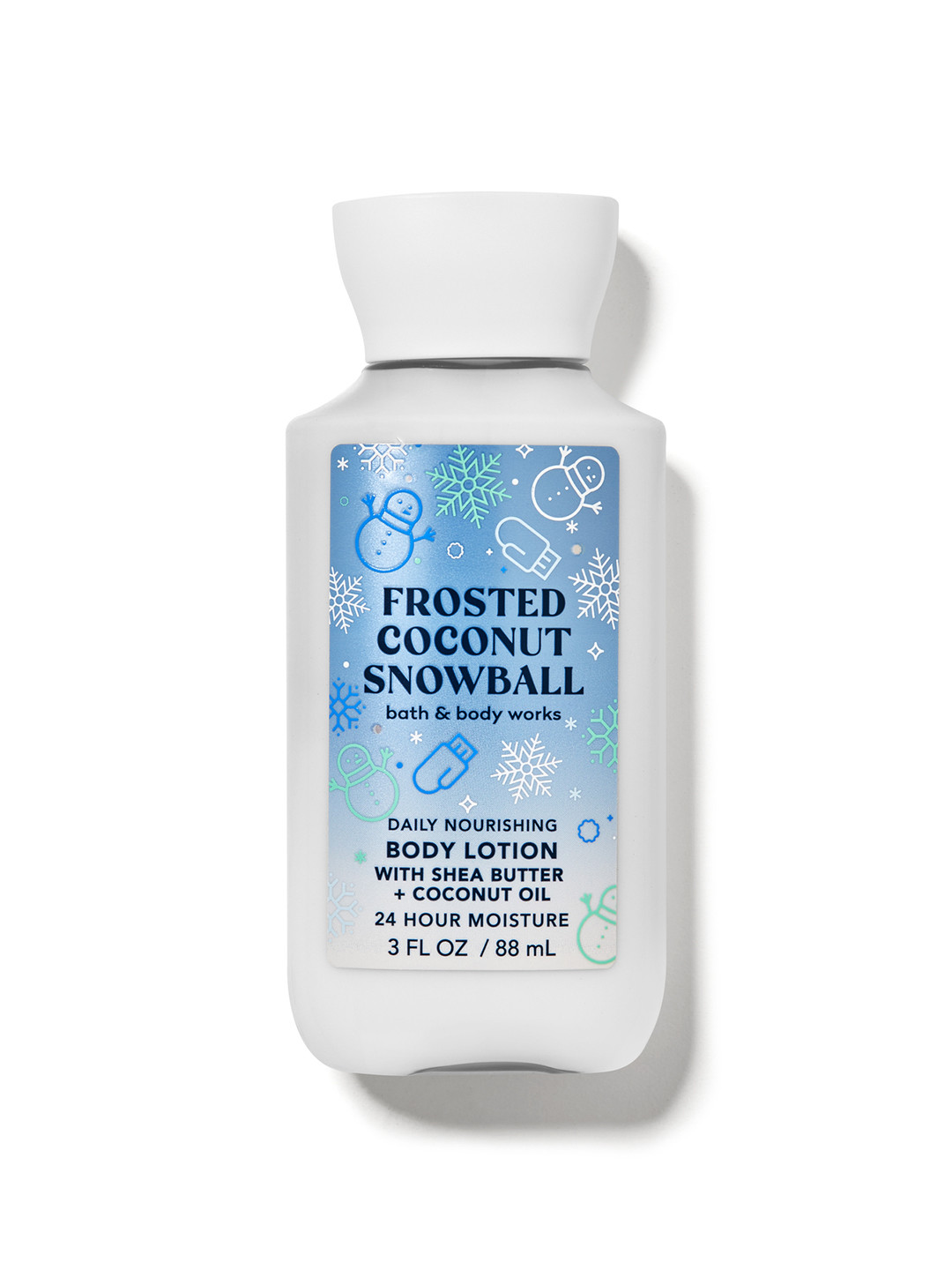 

Bath & Body Works Frosted Coconut Snowball Travel Size Daily Nourishing Body Lotion - 88ml, White