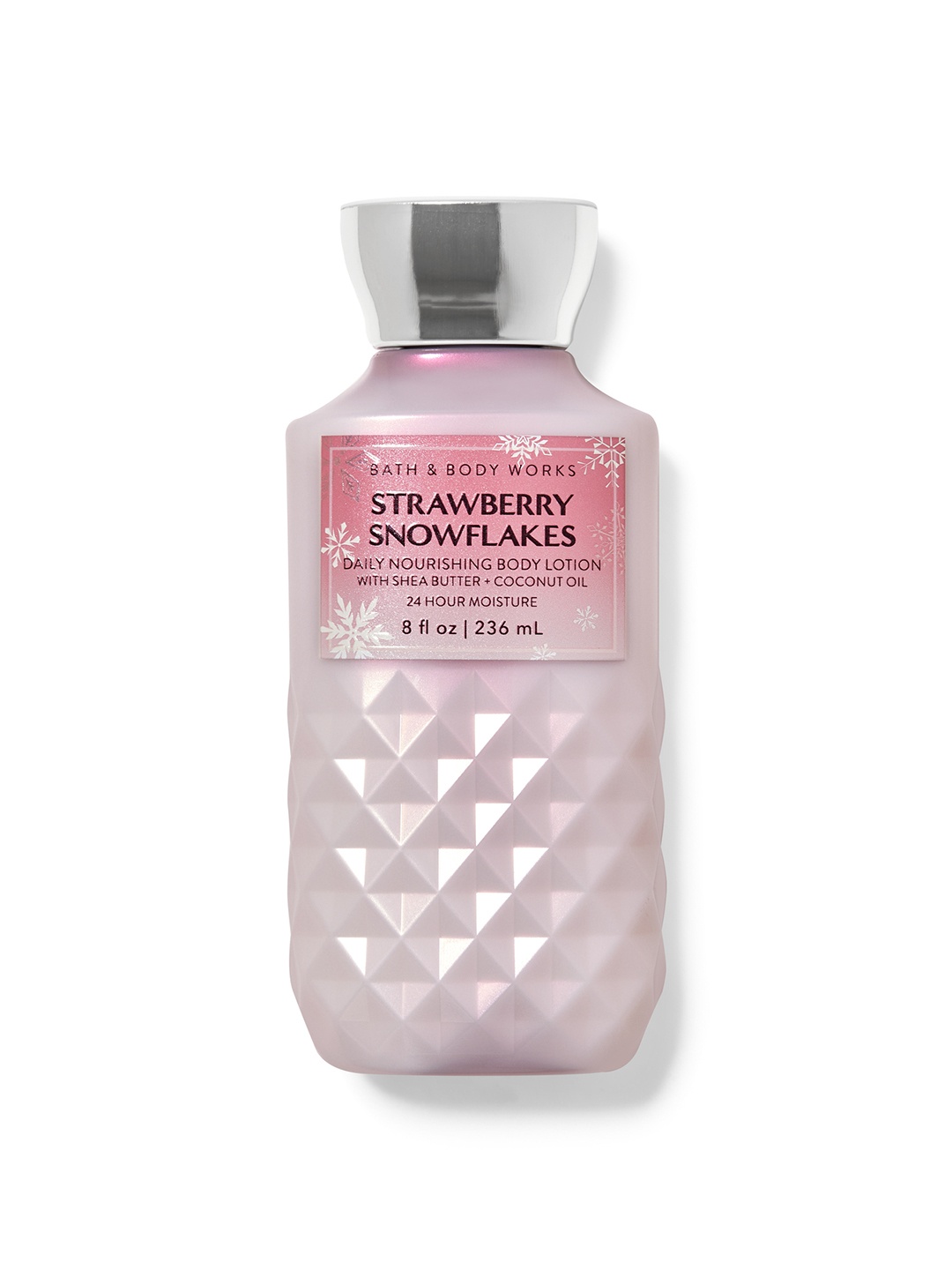 

Bath & Body Works Strawberry Snowflakes Daily Nourishing Body Lotion - 236 ml, Pink