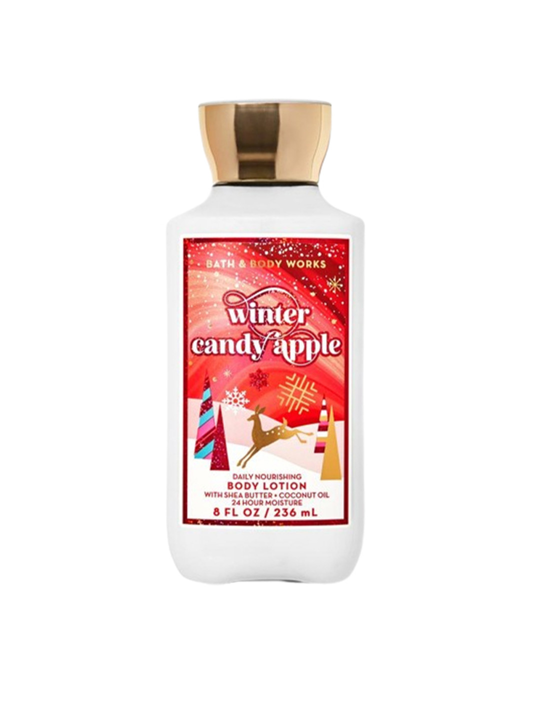 

Bath & Body Works Winter Candy Apple Daily Nourishing Body Lotion with Shea Butter - 236ml, White
