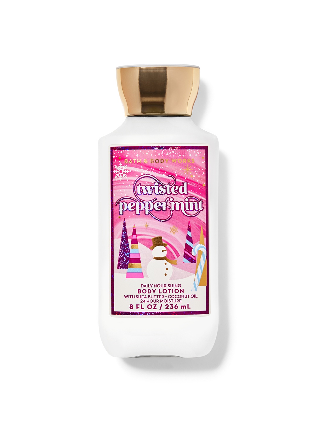 

Bath & Body Works Twisted Peppermint Daily Nourishing Body Lotion with Shea Butter - 236ml, White