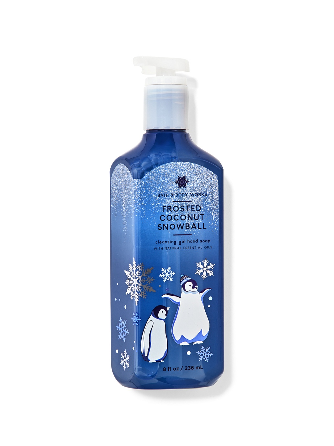 

Bath & Body Works Frosted Coconut Snowball Cleansing Gel Hand Soap - 236 ml, Blue