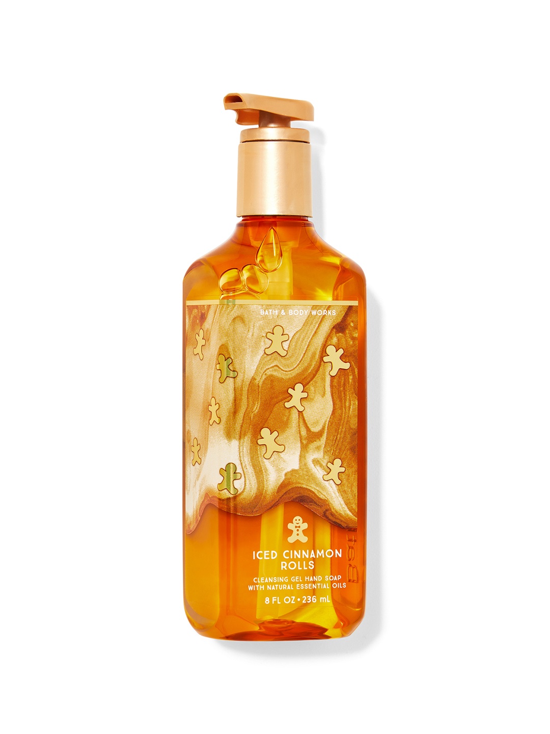 

Bath & Body Works Iced Cinnamon Rolls Cleansing Gel Hand Soap - 236 ml, Orange