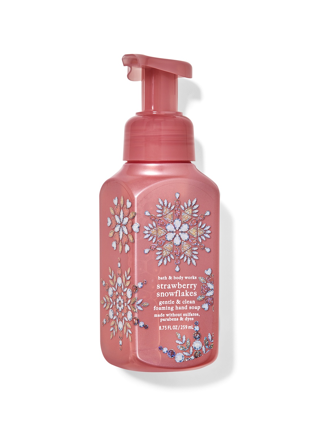 

Bath & Body Works Strawberry Snowflakes Gentle & Clean Foaming Hand Soap - 259 ml, Pink